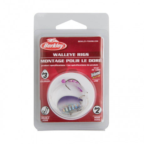 Berkley Walleye Rig - Colorado | 3 | Model #BWRC3-PRN Purple Rain