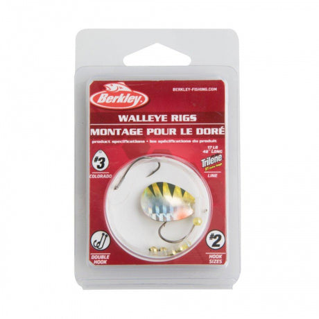 Berkley Walleye Rig - Colorado | 3 | Model #BWRC3-YP Yellow Perch