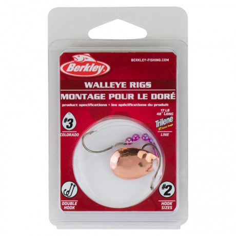 Berkley Walleye Rig - Colorado | 3 | Model #BWRC3-HCPR Hammered Copper