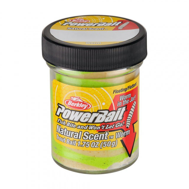 Berkley PowerBait Natural Scent Trout Bait | Worm | Model #BTWTQL2 Tequila Lime