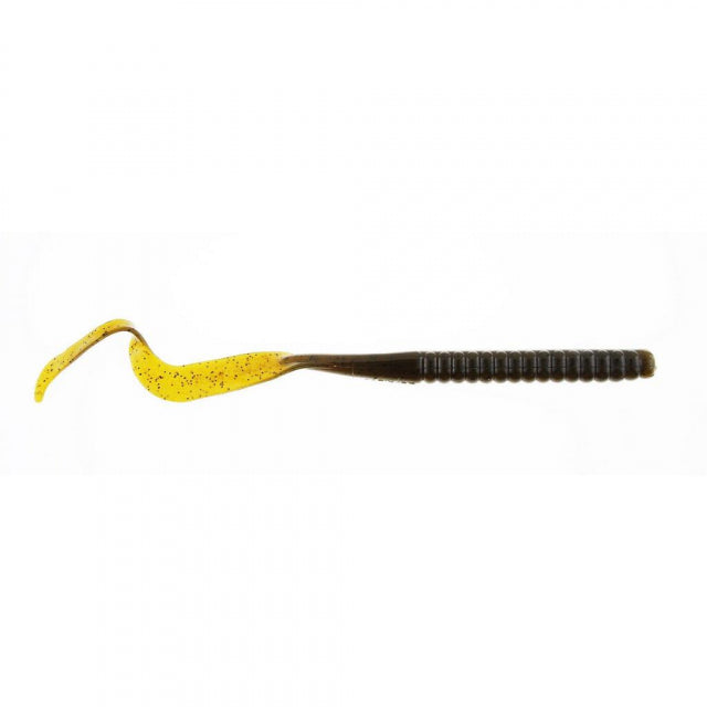 Berkley PowerBait Power Worms | 10in | 25cm | Model #PBBPW10-GP Green Pumpkin