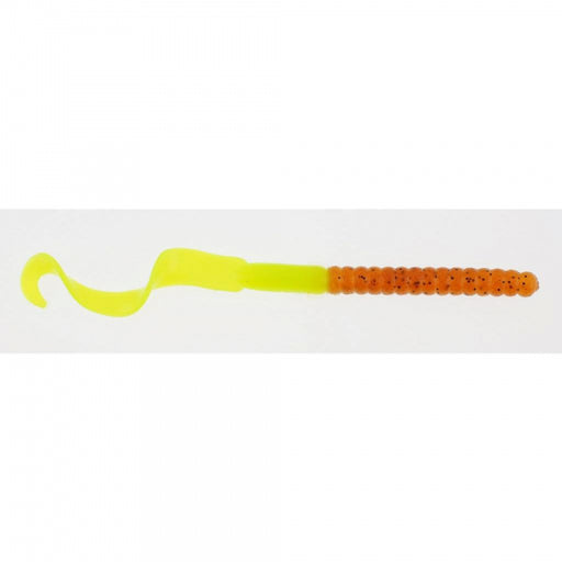 Berkley PowerBait Power Worms | 7in | 18cm | Model #PBBPW7-PC Pumpkin Chartreuse