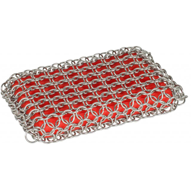 Lodge Chainmail Scrubbing Pad Red