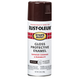 RUST-OLEUM 12 OZ Stops Rust Protective Enamel Spray Paint - Gloss Kona Brown KONA_BROWN /  / GLOSS