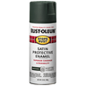 RUST-OLEUM 12 OZ Stops Rust Protective Enamel Spray Paint -Satin Hunter Green HUNTER_GREEN / SATIN