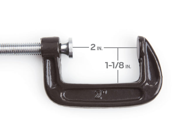 Tekton 2 Inch Malleable Iron C-Clamp