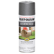 RUST-OLEUM 12 OZ Stops Rust Hammered Spray Paint - Gray GRAY