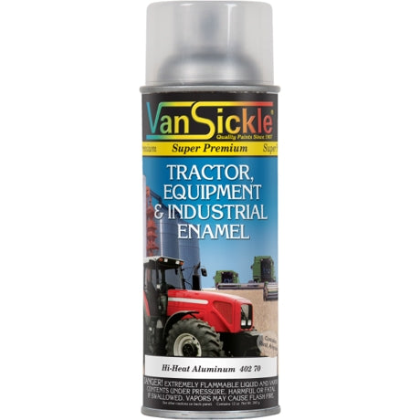 Van Sickle Tractor, Equipment & Industrial Enamel Hi Heat 12oz Spray - Satin Aluminum