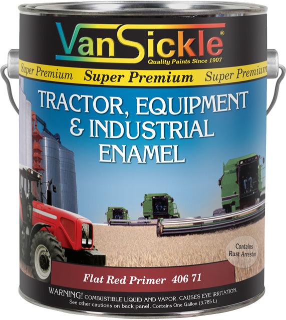 Van Sickle Tractor, Equipment & Industrial Enamel Primer Gal - Flat Red Red