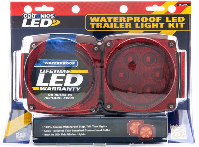 Optronics Waterproof LED Trailer Light Kit RED