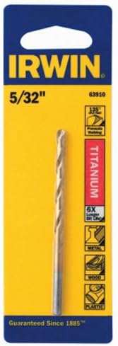 IRWIN INDUSTRIAL TOOL Titanium Nitride Coated HSS Jobber Length Bit 5/32 in.