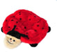 Zippy Paws Crawlers Betsey The Ladybug Plush Dog Toy RED
