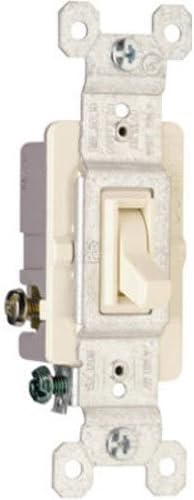 Pass & Seymour 15A Standard 3-Way Toggle Switch, Light Almond 15A