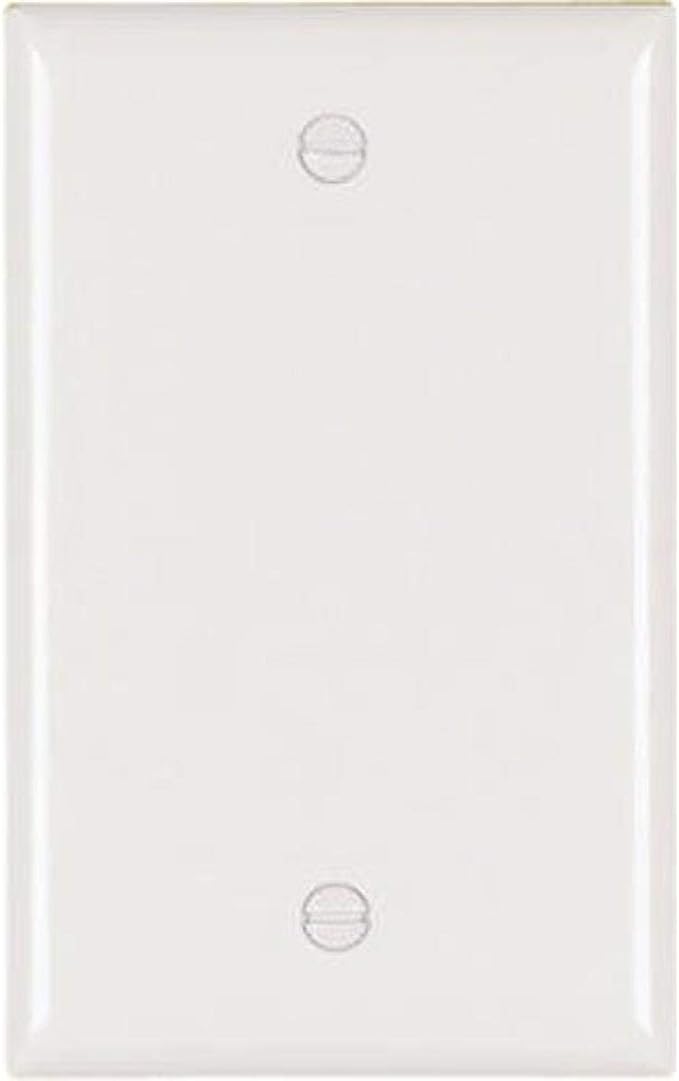 Pass & Seymour 1Gang Blank Wall Plate, White WHITE / 1G