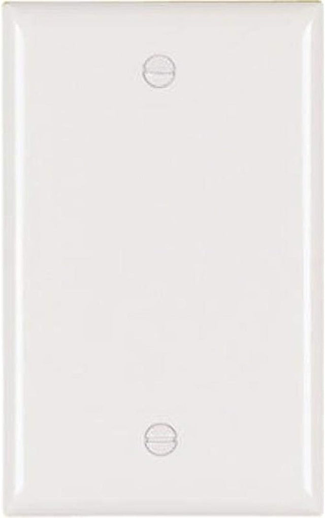 Pass & Seymour 1Gang Blank Wall Plate, White WHITE / 1G