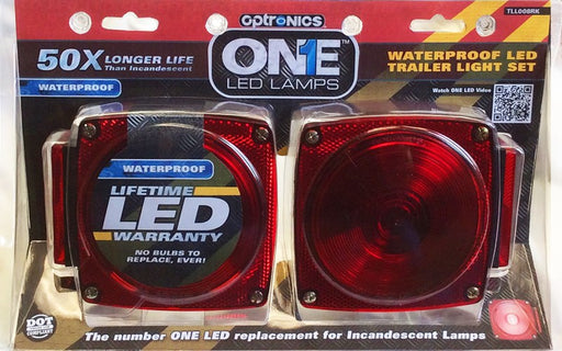 Optronics Waterproof LED Trailer Light Set SQUARE