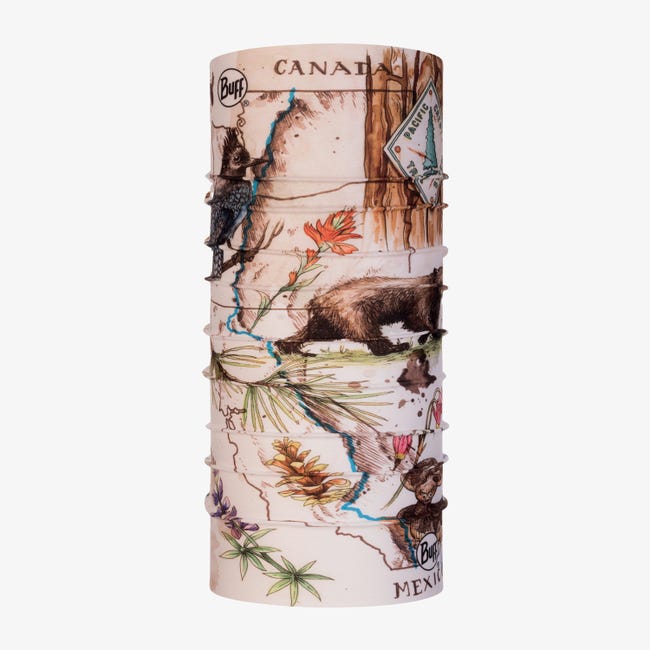 BUFF Original EcoStretch Neckwear Triple Crown Series Pacific Crest Trail