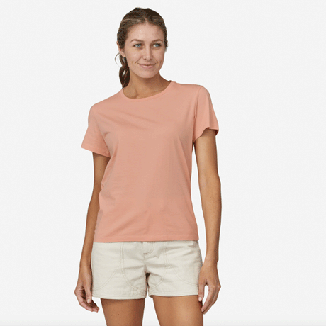 Patagonia Women's Regenerative Organic Certified Cotton Tee Antique Pink