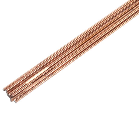 Forney ER70S-6 Brazing, TIG, Steel Rod, 3/32 in x 18 in, 10 Rods