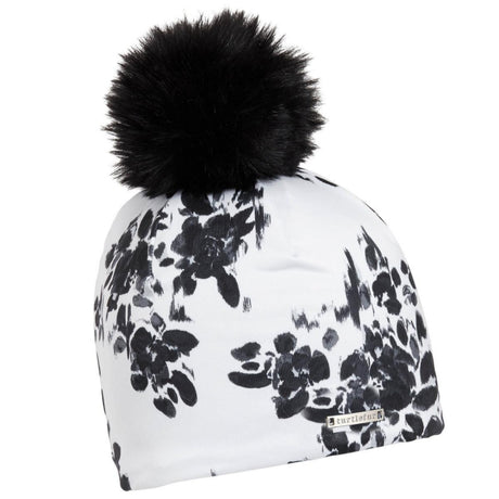 Turtle Fur Comfort Shell Pom Pom Beanie - Print Winter Garden