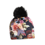 Turtle Fur Comfort Shell Pom Pom Beanie - Print Bloom Bloom