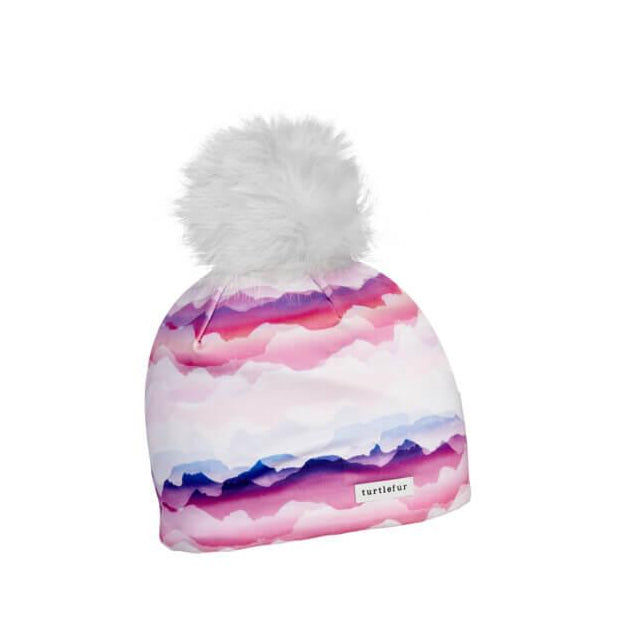 Turtle Fur Comfort Shell Pom Pom Beanie - Print Majestic