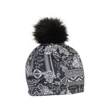 Turtle Fur Comfort Shell Pom Pom Beanie - Print Nordic Night