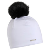 Turtle Fur Comfort Shell Pom Pom Beanie Solid White