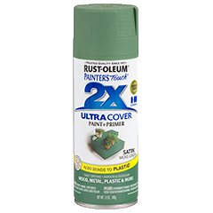 RUST-OLEUM 12 OZ Painter's Touch 2X Ultra Cover Satin Spray Paint - Satin Moss Green MOSS_GREEN