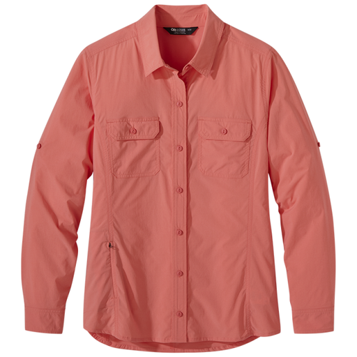 Outdoor Research Women's Way Station L/S Shirt Guava Heather