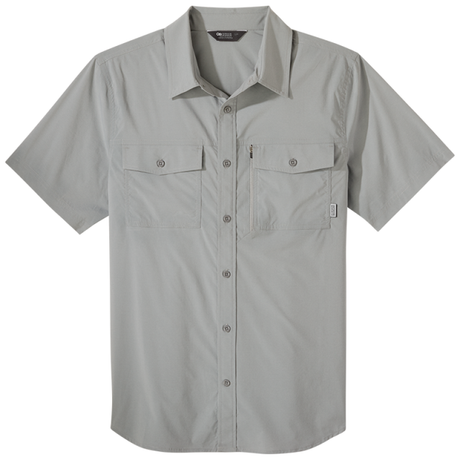 Outdoor Research Men's Way Station S/S Shirt Light Pewter Heather