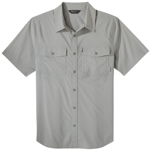 Outdoor Research Men's Way Station S/S Shirt Light Pewter Heather