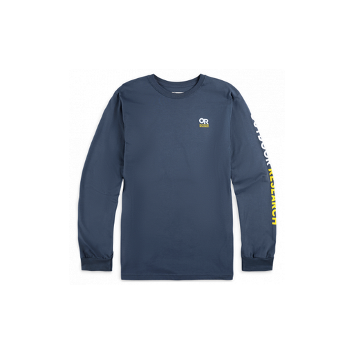 Outdoor Research OR Lockup Chest Logo L/S Tee Naval Blue/Larch