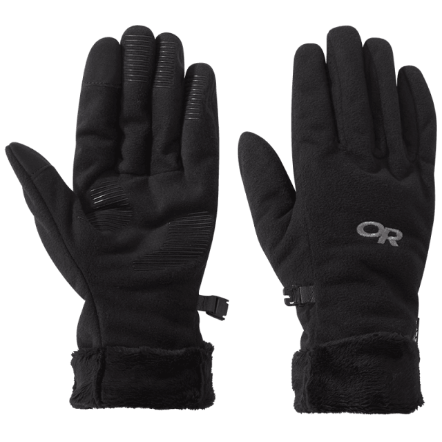 Outdoor Research Women's Fuzzy Sensor Gloves black