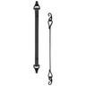 Outdoor Research Gaiter Strap Pair, Clip hooks - 8mm black