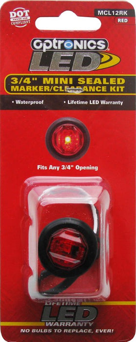 Optronics Red LED Sealed Marker/Clearance Light RED
