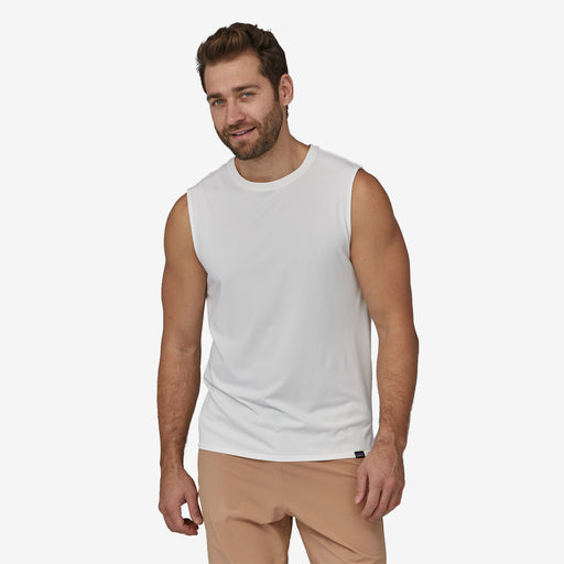 Patagonia Men's Sleeveless Cap Cool Daily Shirt White