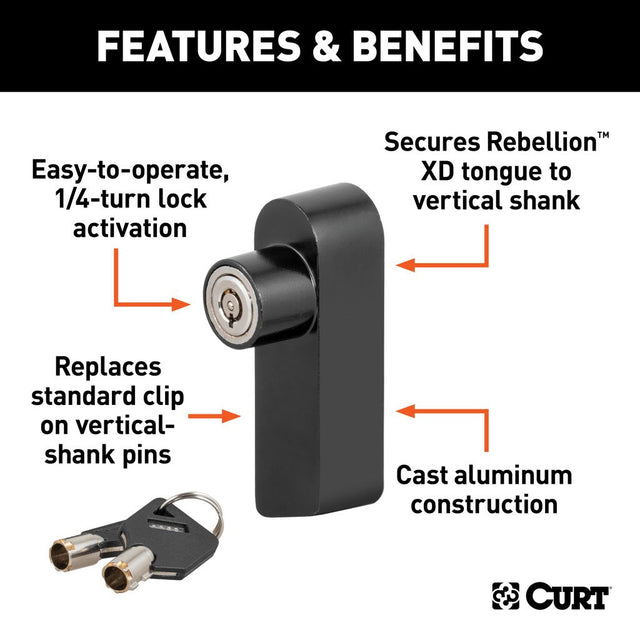 Curt Manufacturing Rebellion XD Tongue Lock