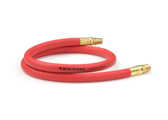 Tekton 3/8 Inch I.D. x 3 Foot Hybrid Lead-In Air Hose (300 PSI)