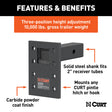 Curt Manufacturing Adjustable Pintle Mount 7IN