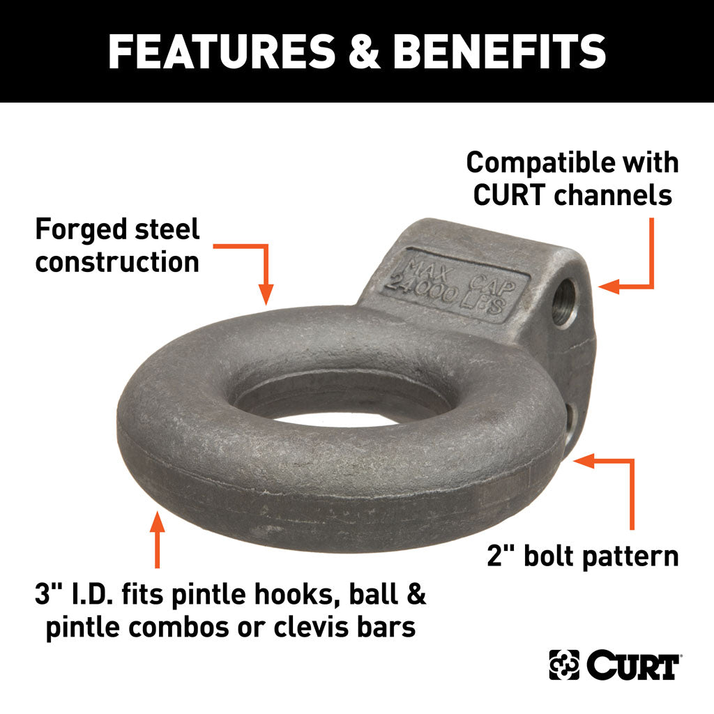 Curt Manufacturing Channel-Style Lunette Ring