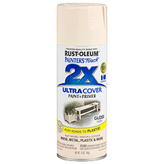 RUST-OLEUM 12 OZ Painter's Touch 2X Ultra Cover Gloss Spray Paint - Gloss Ivory IVORY