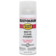 RUST-OLEUM 12 OZ Stops Rust Clear Enamel Spray Paint - Matte Clear CLEAR /  / MATTE