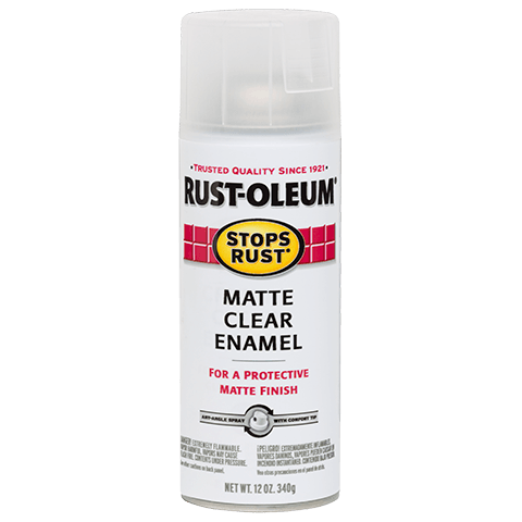RUST-OLEUM 12 OZ Stops Rust Clear Enamel Spray Paint - Matte Clear CLEAR /  / MATTE