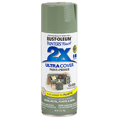 RUST-OLEUM 12 OZ Painter's Touch 2X Ultra Cover Gloss Spray Paint - Gloss Sage Green SAGE_GREEN