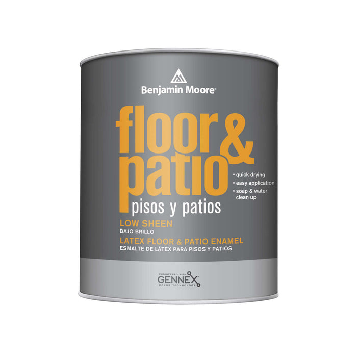 Benjamin Moore QT Floor & Patio Brush/Roller Enamel Paint - Satin Low Sheen Base / LOW_SHEEN