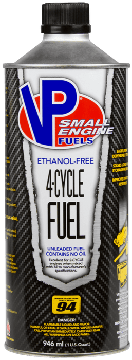 Vp Racing 4-cycle Fuel: 94 Octane Ethanol-free Small Engine Fuel - Quart