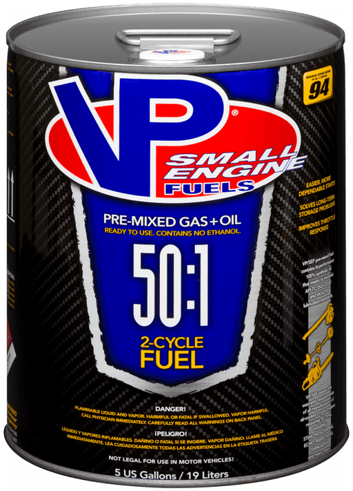Vp Racing 50:1 Premixed 2-cycle 94 Octane Small Engine Fuel - 5 Gallon