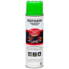 RUST-OLEUM 17 OZ M1600 System SB Precision Line Marking Paint - Fluorescent Green FLORGRN