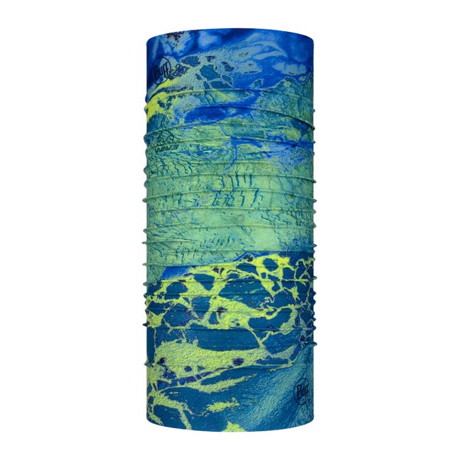 BUFF Realtree CoolNet UV Neckwear / Wav3 Blue Yellow
